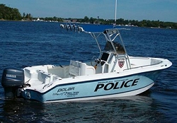 Police Boat on the Water